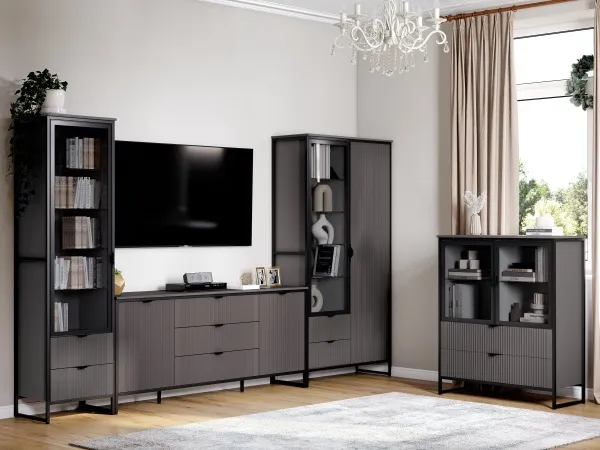 Тумба 2 дв 3 ящ "Нора" гостиная