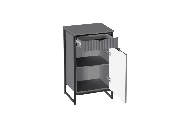 Тумба 1 дв и 1 ящ "Нора" прихожая Графит