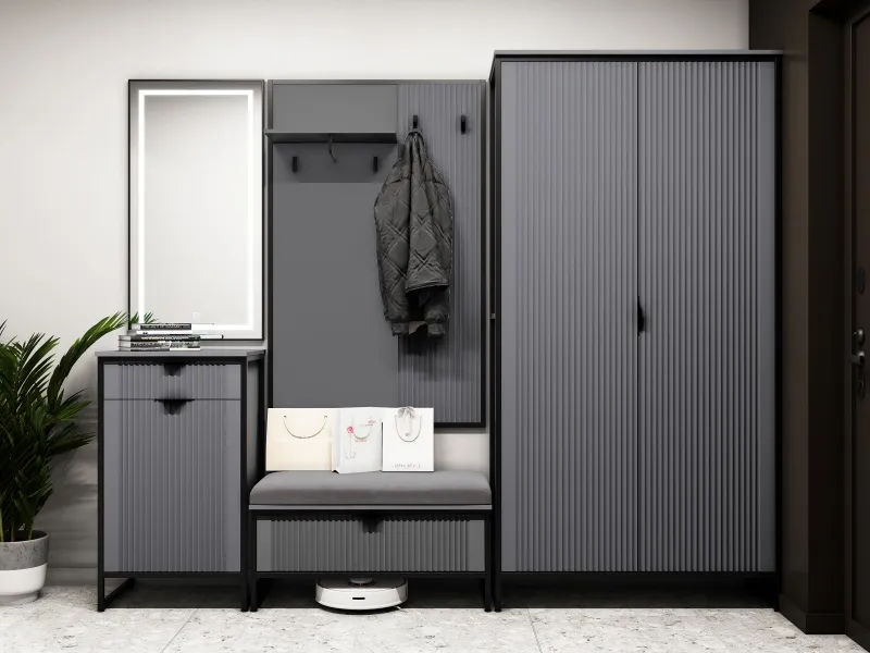 Подушка "Нора" прихожая Графит